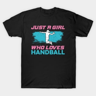 European Handball Girl Team Player Gift T-Shirt